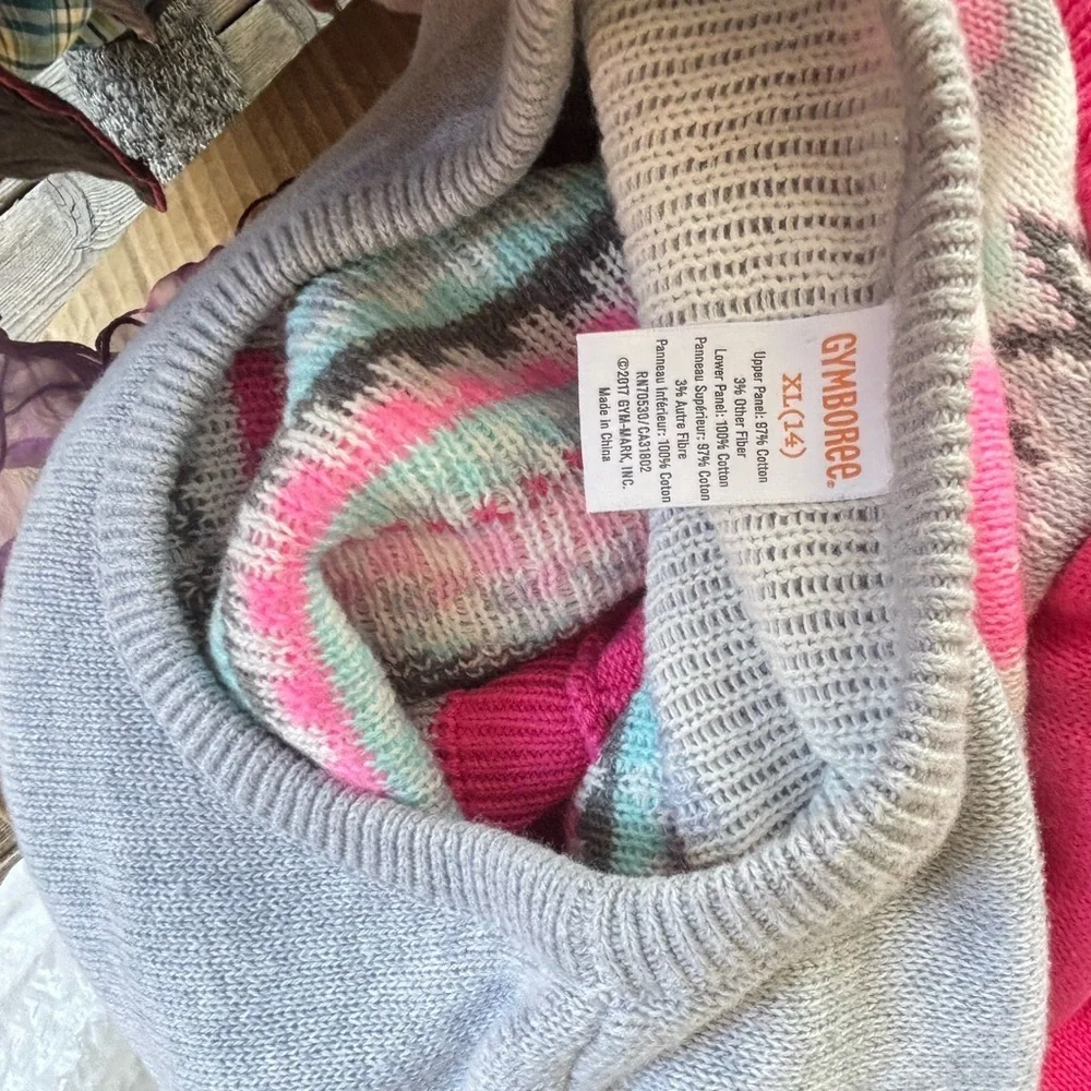 Girls Fairisle Sweater Dress - Little apples